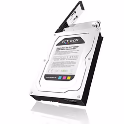 ICY BOX IB-RD2121StS, 8,89 cm (3.5"), Panneau de façade, 2.5", SATA, Série ATA II, Noir, Argent, Métal, Plastique