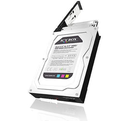 ICY BOX IB-RD2121StS 8,89 cm (3.5") Panneau de façade Noir, Argent