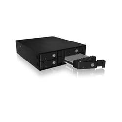 ICY BOX IB-2240SSK 13,3 cm (5.25") Plateau de stockage de disques Noir