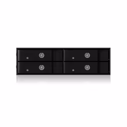 ICY BOX IB-2240SSK 13,3 cm (5.25") Plateau de stockage de disques Noir - Vue supplémentaire 4