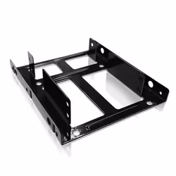 ICY BOX IB-AC643, Cage disque dur, Aluminium, Noir, 2.5", Chine, 101 mm