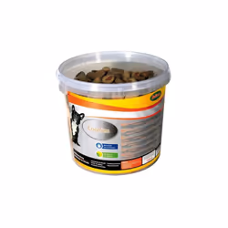 Une friandise pour faire plaisir ou récompéneser votre chien. Les biscuit Mix Cookies son t vendus en seau et recommandé pour ...