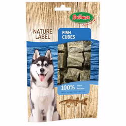 Ces friandises Fish Cubes Nature Label de Bubimex à base de peau de cabillaud sont la récompense parfaite pour votre chien.10 ...