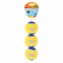 Bubimex 4503, Chien, Balle, Bleu, Jaune, 6,3 cm, 170 g