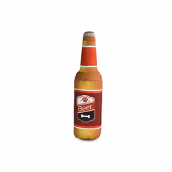 Ce jouet pour chien est en peluche et en forme de bouteille de bière Cette peluche au design fun et original est constitué d’ ...