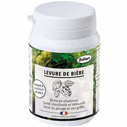 La levure de bière Bubimex est un aliment complémentaire 100 % pur, naturel et durable. Riche en vitamines B, minéraux et oli ...