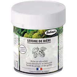 La levure de bière Bubimex est un aliment complémentaire 100 % pur, naturel et durable. Riche en vitamines B, minéraux et oli ...