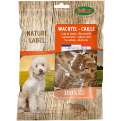 Sceau de morceaux de caille 100% viande séchée.Saines et très digestes pour l'animal.Conditionnement : 150 g Morceaux De Cail ...