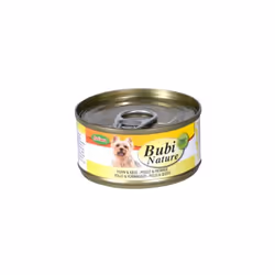 Aliment humide haut de gamme pour chien, au poulet et fromage La gamme Bubi Nature est fabriquée avec des ingrédients de prem ...