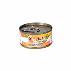 Aliment humide haut de gamme pour chien, au poulet et crevettes La gamme Bubi Nature est fabriquée avec des ingrédients de pr ...