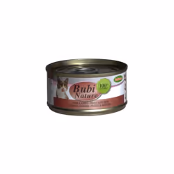 Aliment humide haut de gamme pour chat, au poulet et potiron La gamme Bubi Nature est fabriquée avec des ingrédients de premi ...