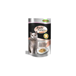 Sachet fraicheur Bubi Nature chat, Health care maquereau et saumon Désignation : Bubi nature Health Care Bubimex 99061