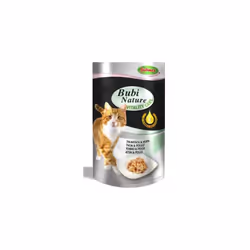 Aliment humide haut de gamme pour chat, au thon et poulet La gamme Bubi Nature est fabriquée avec des ingrédients de premier ...