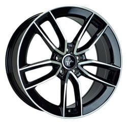 JANTE 18 KT21 80Jx18 5-112 ET30 666 BLACK FRONT POLISH