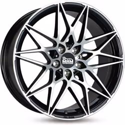 Jante 19 MAMB2 85Jx19 5/112 ET30 alésage 726 BLACK FRONT POLISH