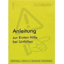 Söhngen - Anleitung Erste-Hilfe Heftform 8001004 nach bgi 503