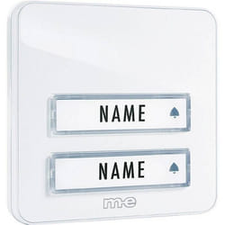 M-e - Plaque De Sonnette X2 Modern-electronics Kta-2 W Blanc 12 V/1 A