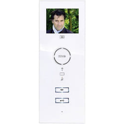 Station intérieure d'Interphone vidéo filaire 1 foyer m-e modern-electronics VDV-503 WW blanc