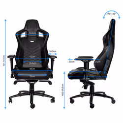 noblechairs EPIC Siège de jeu sur PC Siège rembourré Noir - Vue supplémentaire 7