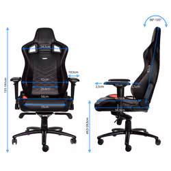 noblechairs EPIC Siège de jeu sur PC Siège rembourré Noir, Rouge - Vue supplémentaire 6