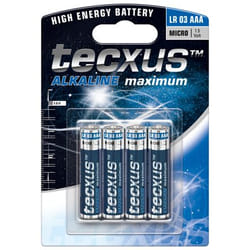 Tecxus LR03 4-BL Batterie à usage unique AAA Alcaline