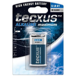 Tecxus 6LR61 1-BL Batterie à usage unique 9V Alcaline