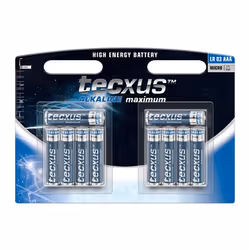 Tecxus LR03 10-BL, Batterie à usage unique, AAA, Alcaline, 1,5 V, 10 pièce(s), 1200 mAh