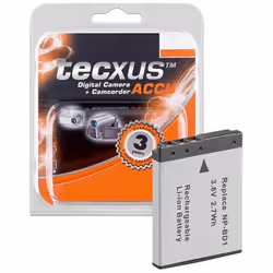 Tecxus CAM f/ NP-BD1/NP-FD1 750mAh Li-Ion, 750 mAh, 3,7 V, Lithium-Ion (Li-Ion)