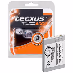 Tecxus CAM f/ EN-EL8 730mAh Li-Ion, 730 mAh, 3,7 V, Lithium-Ion (Li-Ion)