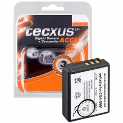Tecxus CAM f/ CGA-S007/DMW-BCD10 800mAh Li-Ion, 800 mAh, 3,7 V, Lithium-Ion (Li-Ion)