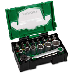 Hikoki - Coffret d'embouts et douilles 24 pcs pcb 16 40030020