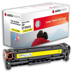 AgfaPhoto APTHPCF382AE Cartouche de toner 1 pièce(s) Jaune