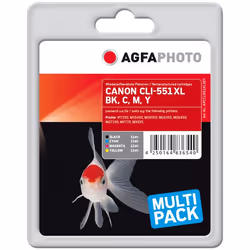 AgfaPhoto APCCLI551XLSET, 5530 pages, 970 pages, 4 pièce(s), Multi pack