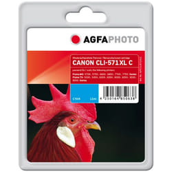 AgfaPhoto APCCLI571XLC cartouche d'encre Compatible Rendement élevé (XL) Cyan