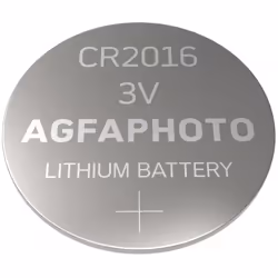 AgfaPhoto 150-803180, Batterie à usage unique, CR2016, Lithium, 3 V, 5 pièce(s), Argent