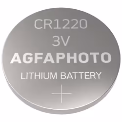 AgfaPhoto 150-803210, Batterie à usage unique, CR1220, Lithium, 3 V, 5 pièce(s), Argent