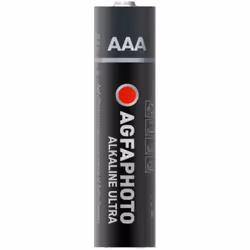 AgfaPhoto 110-821856, Batterie à usage unique, AAA, Alcaline, 1,5 V, 4 pièce(s), Noir, Rouge, Blanc