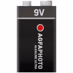 AgfaPhoto 110-851808, Batterie à usage unique, 9V, Alcaline, 9 V, 1 pièce(s), Noir, Rouge, Blanc