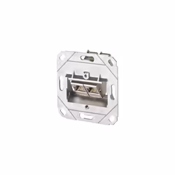 METZ CONNECT E-DAT 2x UP0 Cat.6A, RJ-45, 6a, Argent, Métal, 69,9 mm, 32,9 mm