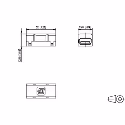BTR NETCOM 1401U00812KI changeur de genre de câble USB A Noir