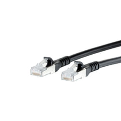METZ CONNECT Cat.6A câble de réseau Noir 2 m Cat6a S/FTP (S-STP)