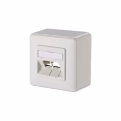 METZ CONNECT 130B10D20002-E, 2 x RJ-45, Blanc, 85 mm, 43 mm, 85 mm