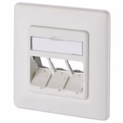 Keystone Anschlussdose - METZ CONNECT - UP 3 Port - Blanc - Plastique - Prise simple
