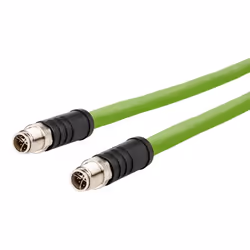 METZ CONNECT 142M6X11020, 2 m, M12, M12, Femelle, Vert, Cuivre