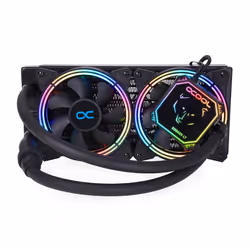 Alphacool Eisbaer Aurora LT240, Refroidisseur de liquide tout-en-un, 12 cm, 104,49 m³/h, Noir
