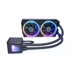 Alphacool Eisbaer Aurora 240, Refroidisseur de liquide tout-en-un, 12 cm, 10,49 m³/h, Noir