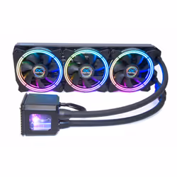 Alphacool Eisbaer Aurora 360 CPU, Refroidisseur de liquide tout-en-un, 12 cm, 104,49 m³/h, Noir