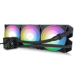 Alphacool Pro Aurora 420 CPU AIO Processeur Kit de refroidissement du liquide 14 cm Noir, Blanc