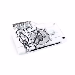 Alphacool Eisblock Aurora Acryl GPX-N, Refroidissement par eau + dissipateur thermique, Acrylique, Cuivre, Transparent, 185 m ...