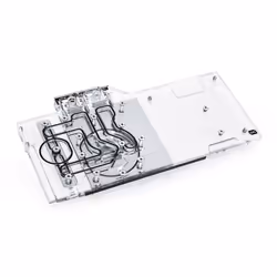 Alphacool 11970, Refroidisseur par eau + plaque arrière, Acrylique, Noir, Transparent, 1/4", 3 broches, Carte graphique